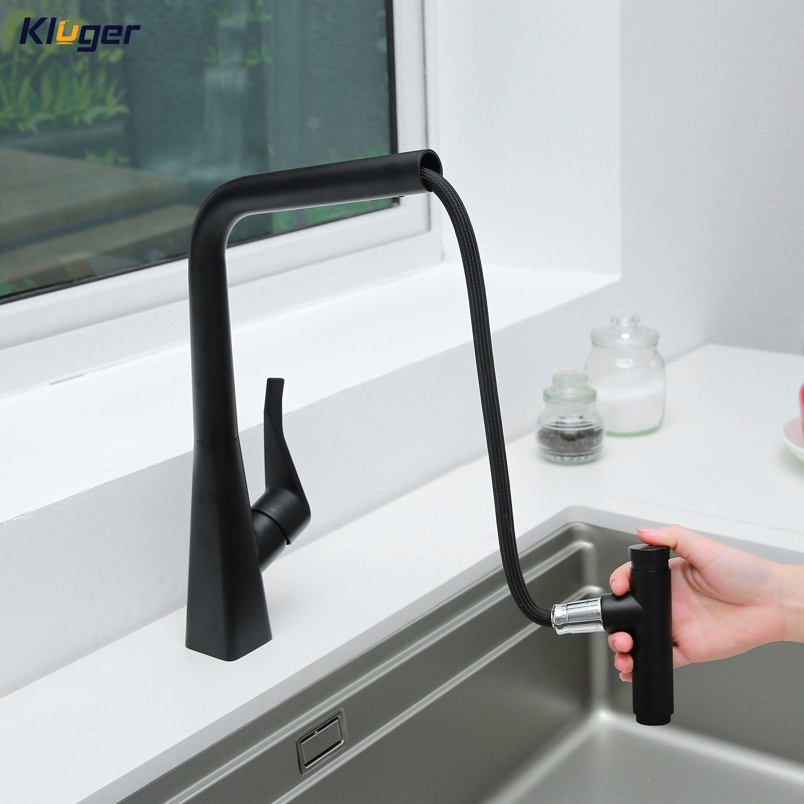Vòi chậu bếp nóng lạnh dây rút GRACE Kluger KLF0016B (KLF0016C) - 5