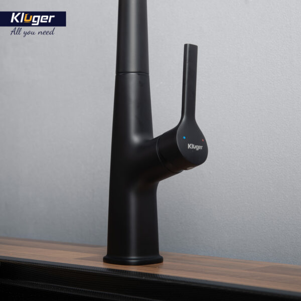 Vòi bếp nóng lạnh dây rút RAIN KLUGER KLF0018B / KLF0018S - 7
