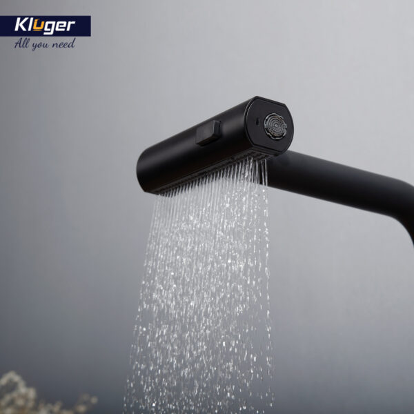 Vòi bếp nóng lạnh dây rút RAIN KLUGER KLF0018B / KLF0018S - 11