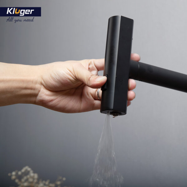 Vòi bếp nóng lạnh dây rút RAIN KLUGER KLF0018B / KLF0018S - 13