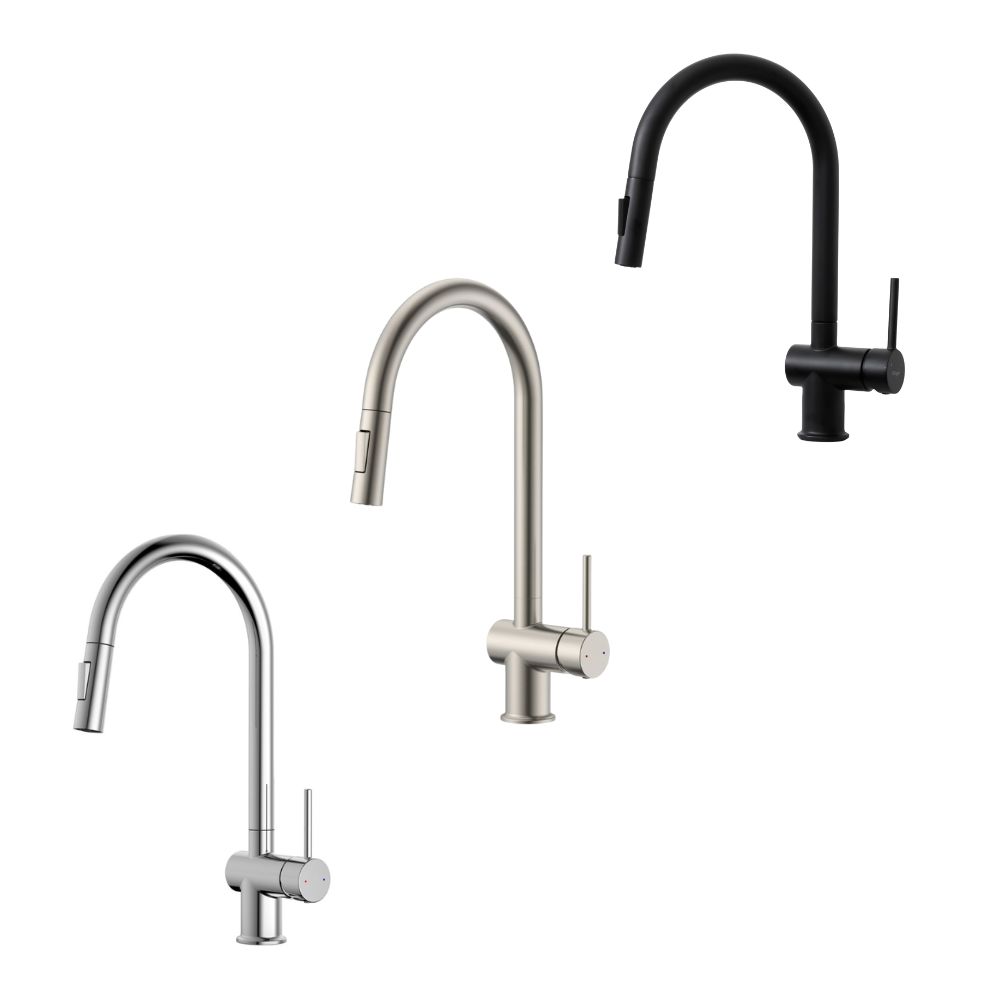 Vòi chậu bếp nóng lạnh dây rút RENE KLUGER KLF0008SS / KLF0008SC / KLF0008SB - 24