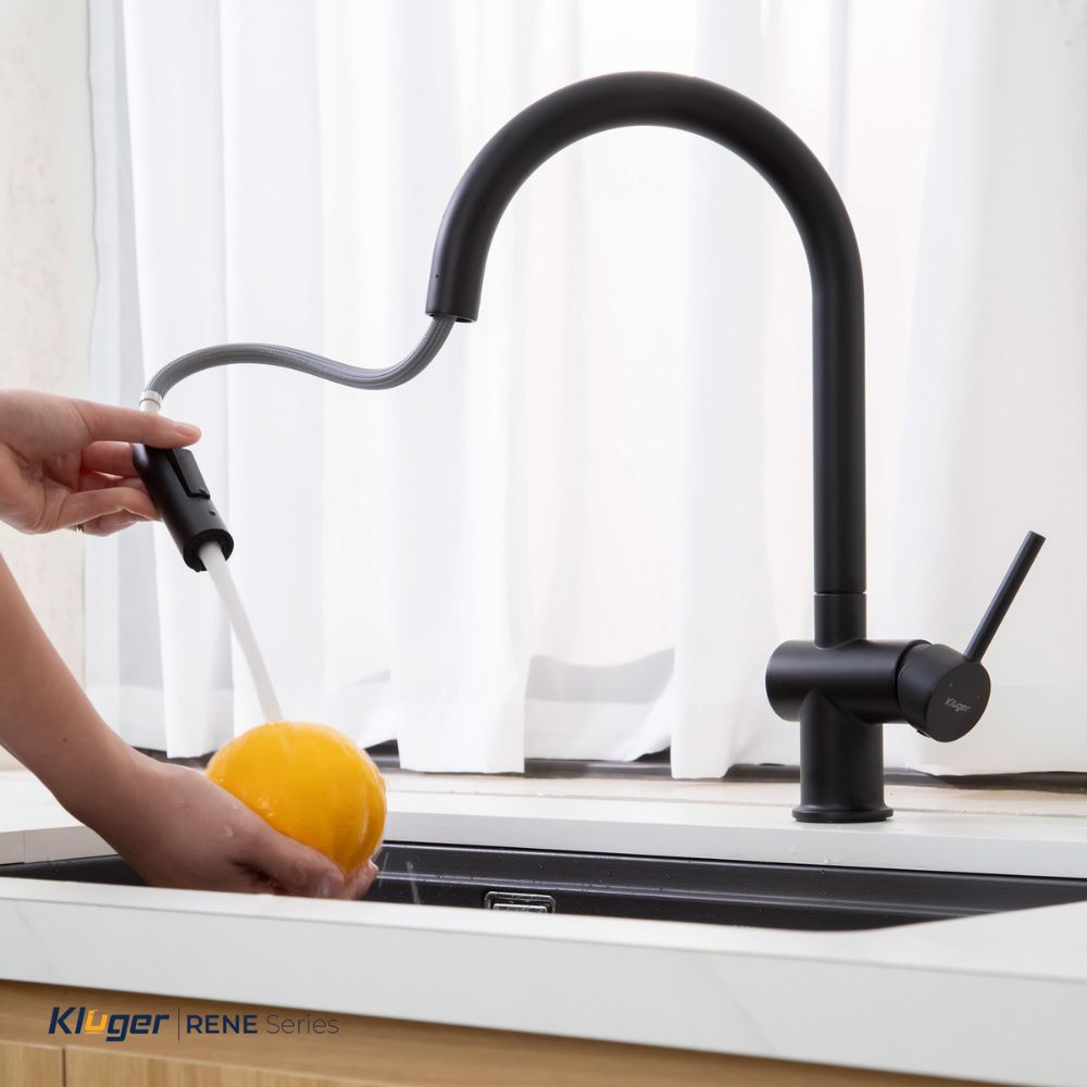 Vòi chậu bếp nóng lạnh dây rút RENE KLUGER KLF0008SS / KLF0008SC / KLF0008SB - 21