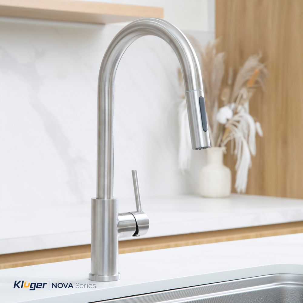 Vòi chậu bếp nóng lạnh dây rút NOVA KLUGER KLF0030S - 3