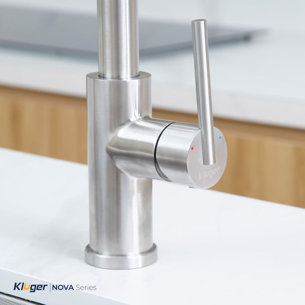 Vòi chậu bếp nóng lạnh dây rút NOVA KLUGER KLF0030S - 7