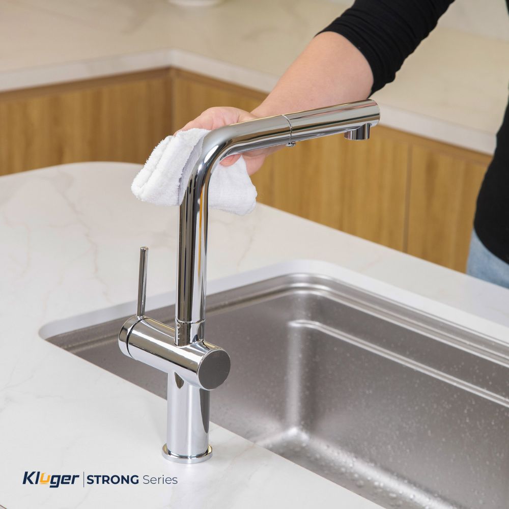 Vòi chậu bếp nóng lạnh dây rút STRONG KLUGER KLF0034C - 22