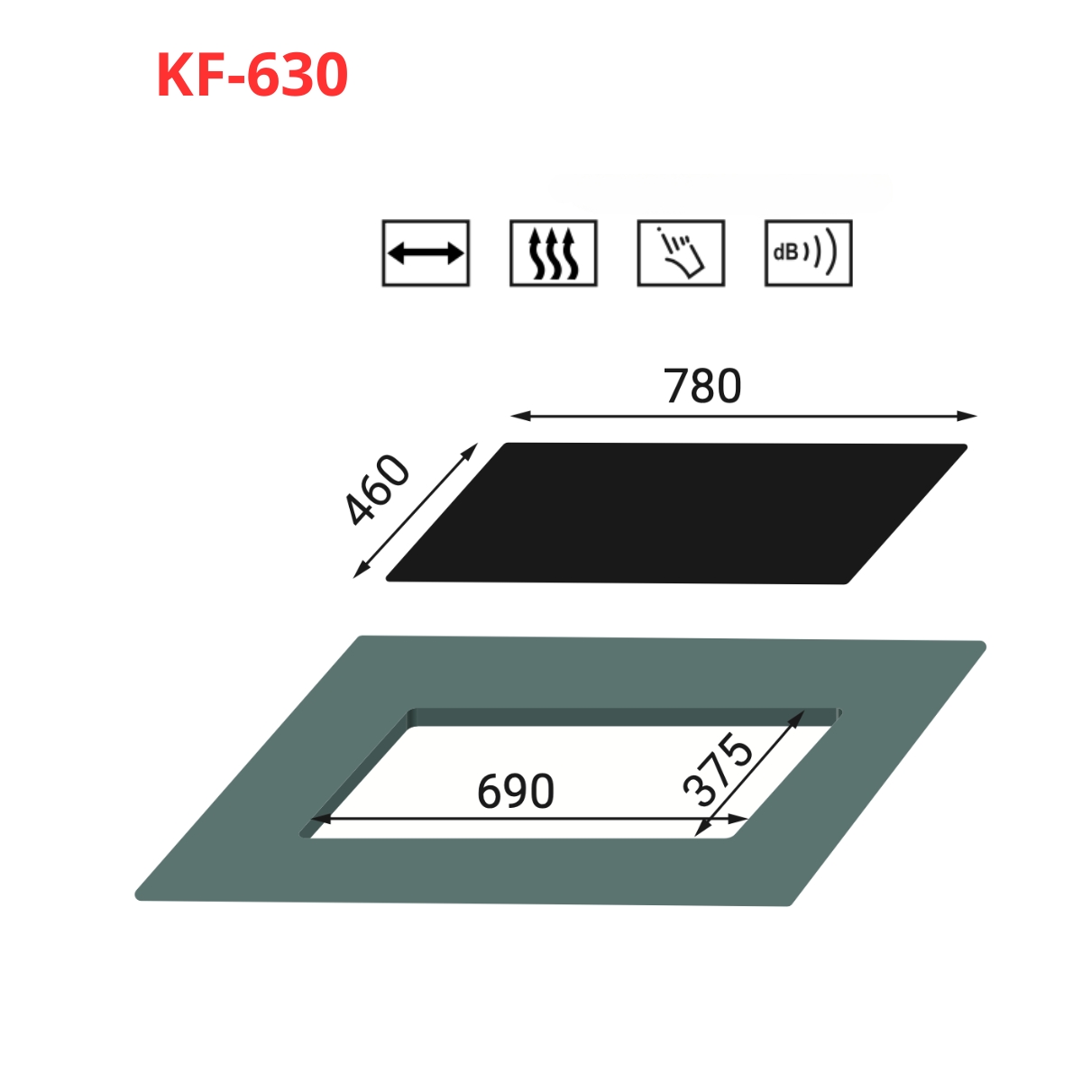 Bếp gas đôi KAFF KF-630 - 2