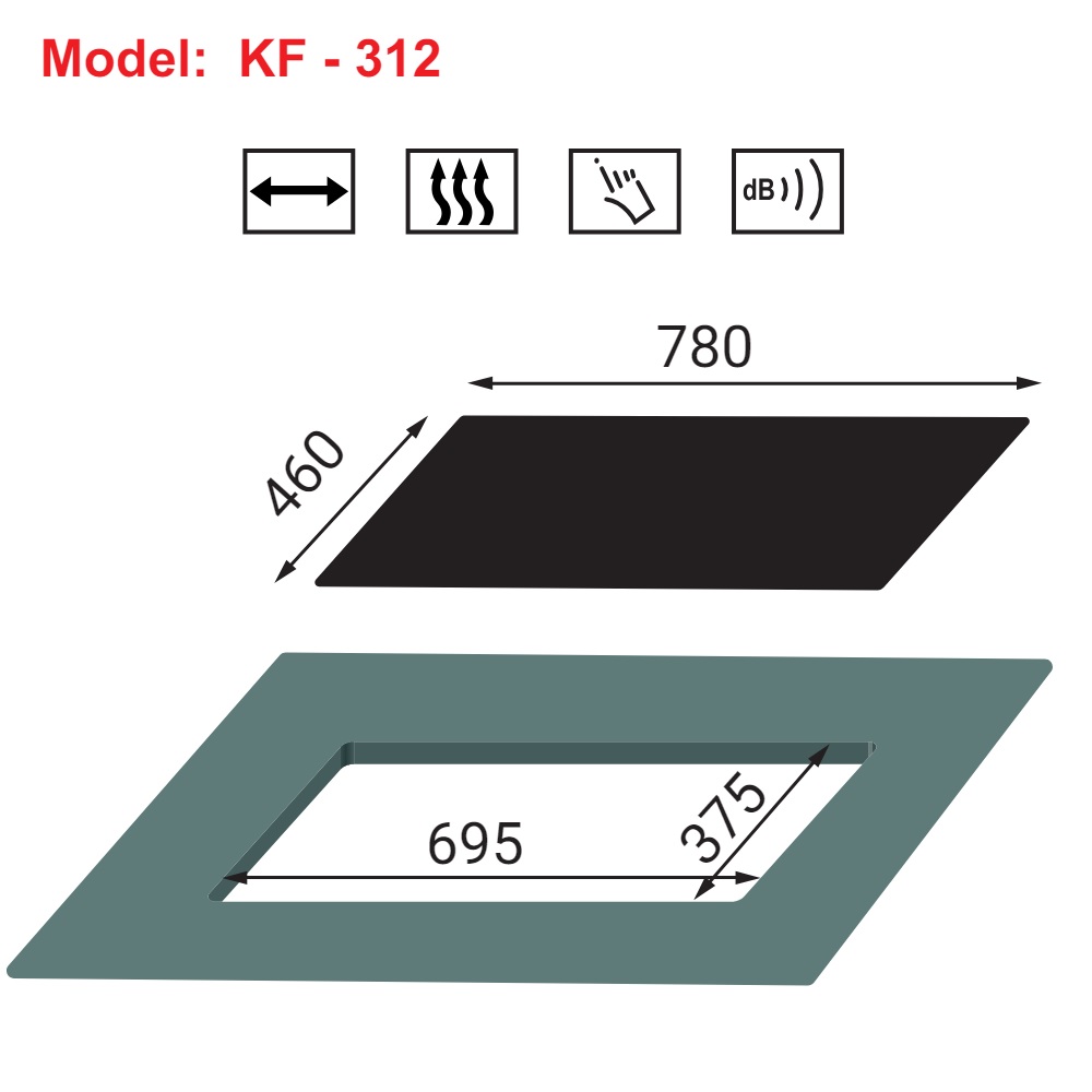 Bếp gas đôi KAFF KF-312 - 2