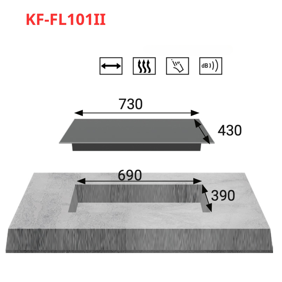 Bếp điện từ đôi KAFF KF-FL101II - 3