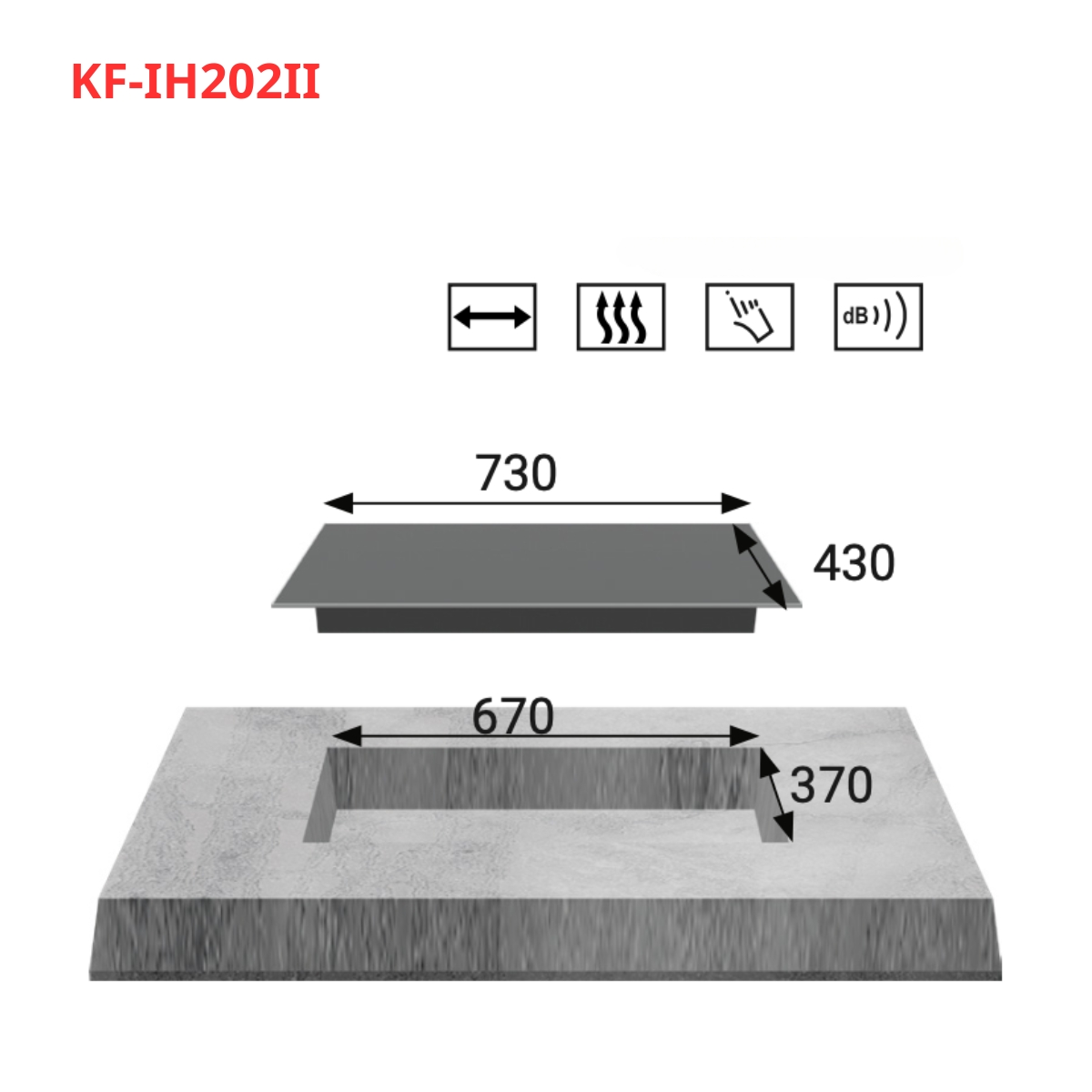 Bếp điện từ đôi KAFF KF-IH202II - 2