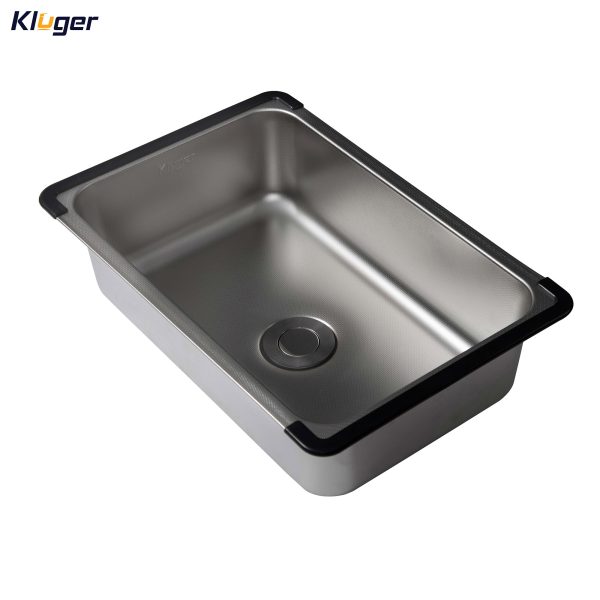 Chậu rửa nhỏ phụ Inox 304 Linen chống xước Kluger KSWB - 401FS - 2