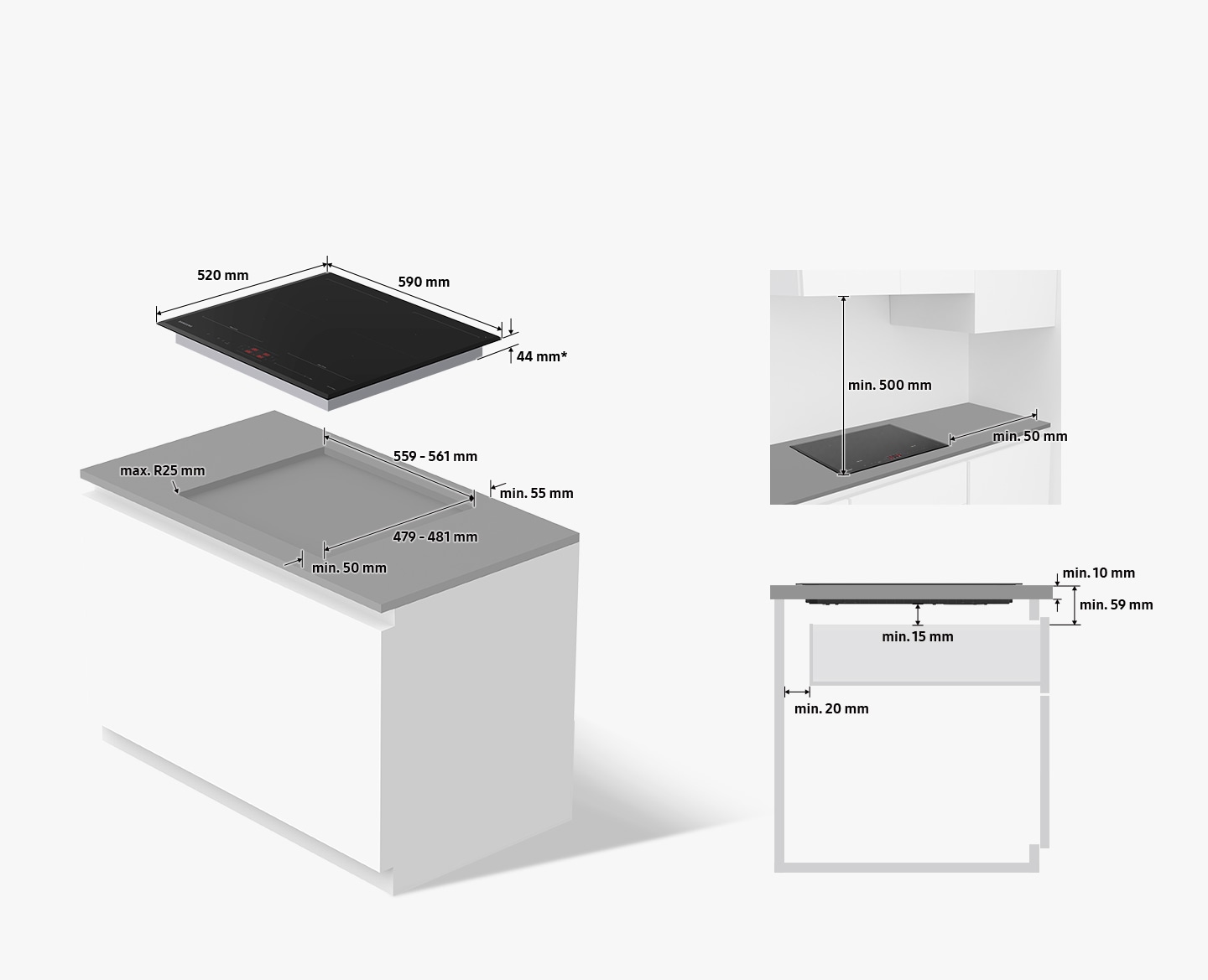 Bếp từ Samsung Bespoke 4 vùng nấu linh hoạt Dual Flex NZ64B5066FK/SV - 11