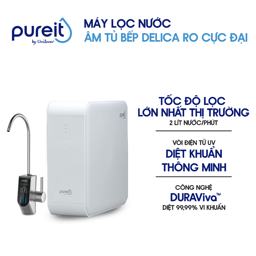 Máy Lọc Nước Âm Tủ Bếp Unilever Pureit DELICA UR5840 (công suất lọc 18000L) - 2