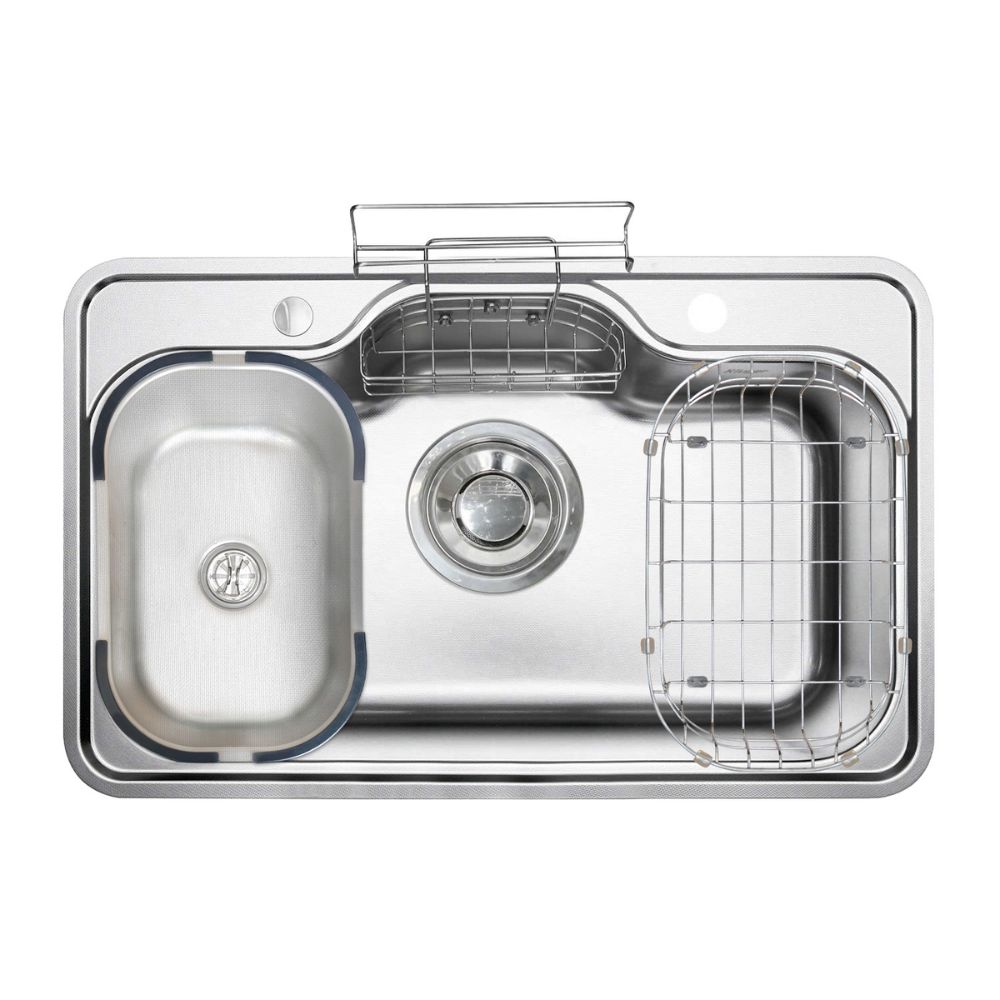Chậu rửa chén Posco 304 Linen dập nổi Kluger KT8050FS – S80 Plus - 2