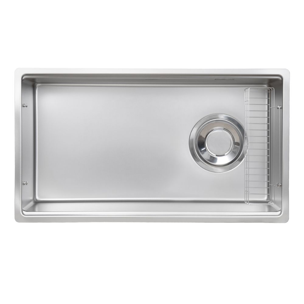 Chậu rửa chén Posco 304 Super Linen dập nổi Kluger KY8045SL Basic - 2