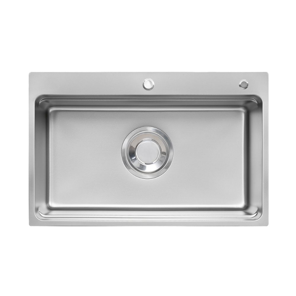 Chậu rửa chén Posco 304 Linen dập nổi Kluger KF7850FS Basic