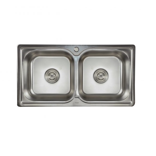 Chậu rửa chén 2 hố 87x46cm ATMOR AT-222 (AT222)