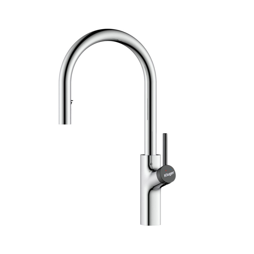 Vòi chậu bếp nóng lạnh dây rút LUNAR KLUGER KLF0006C