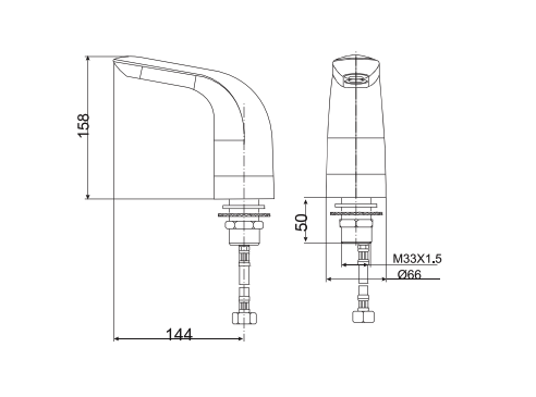 Vòi lavabo cảm ứng American Standard WF-8832 (WF8832) Luxury