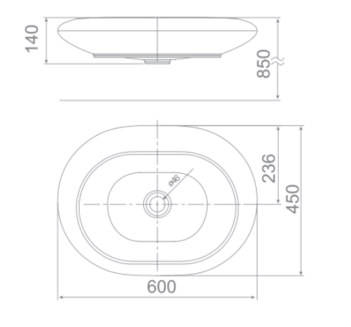 Chậu lavabo American Standard WP-F640 dương vành (WPF640)
