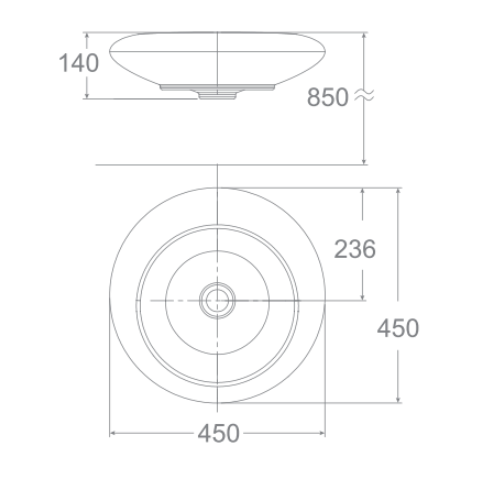 Chậu lavabo đặt bàn American Standard WP-F643 (WPF643) - 2