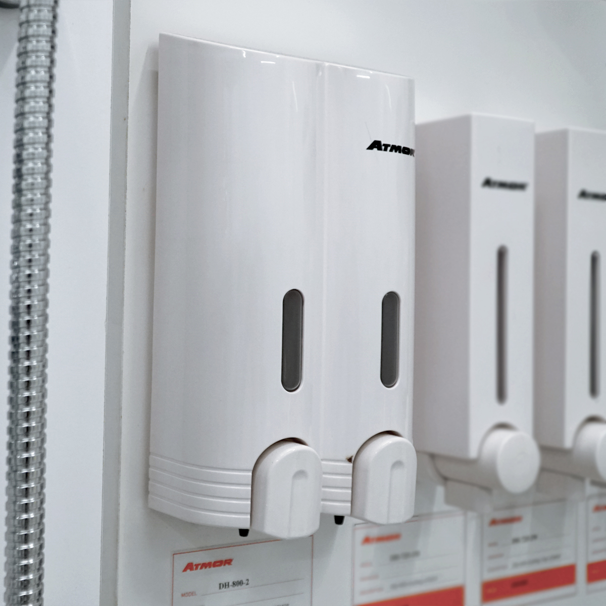 Hộp nhấn xà phòng đôi 400mlx2 ATMOR DH-800-2 (DH8002) - 3