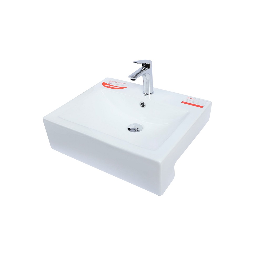 Chậu rửa mặt lavabo bán âm ATMOR AT070 - 5