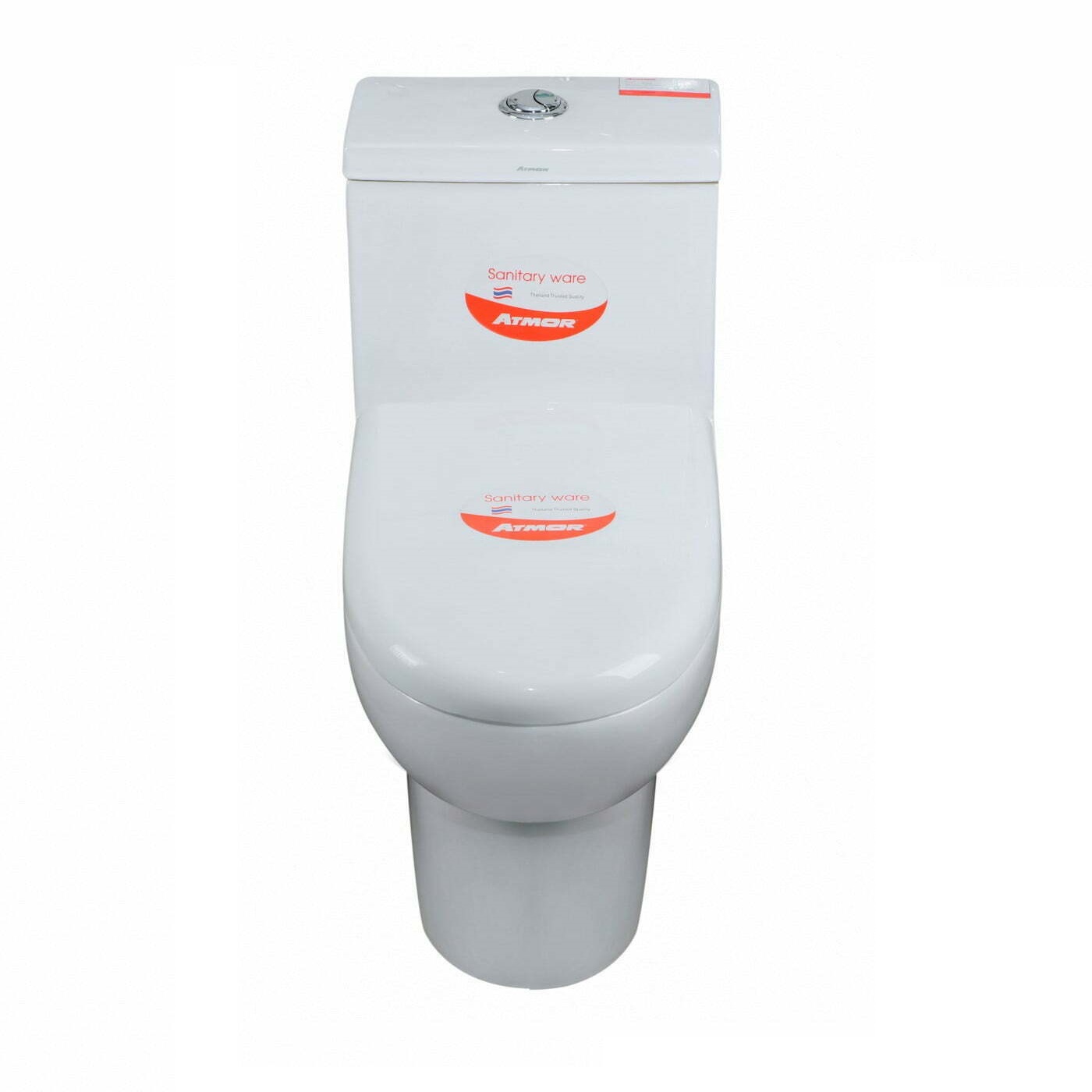 Bồn cầu 1 khối ATMOR AT518 nắp êm xả nhấn - 4