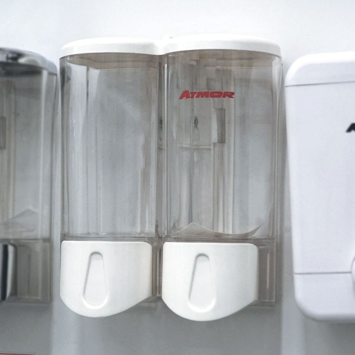 Hộp nhấn xà phòng đôi 500mlx2 ATMOR DH-SBD-102W (DHSBD102W) - 3