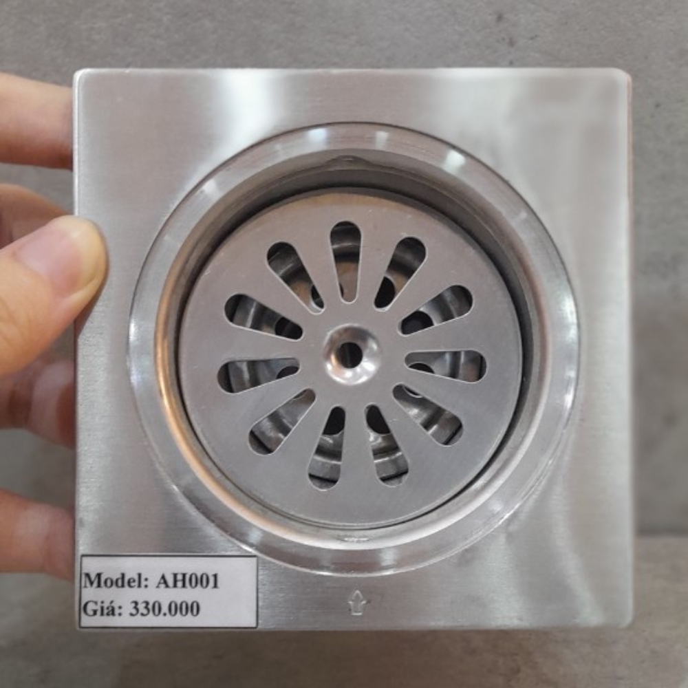 Phễu thoát sàn inox 10x10cm ATMOR AH001 - 8