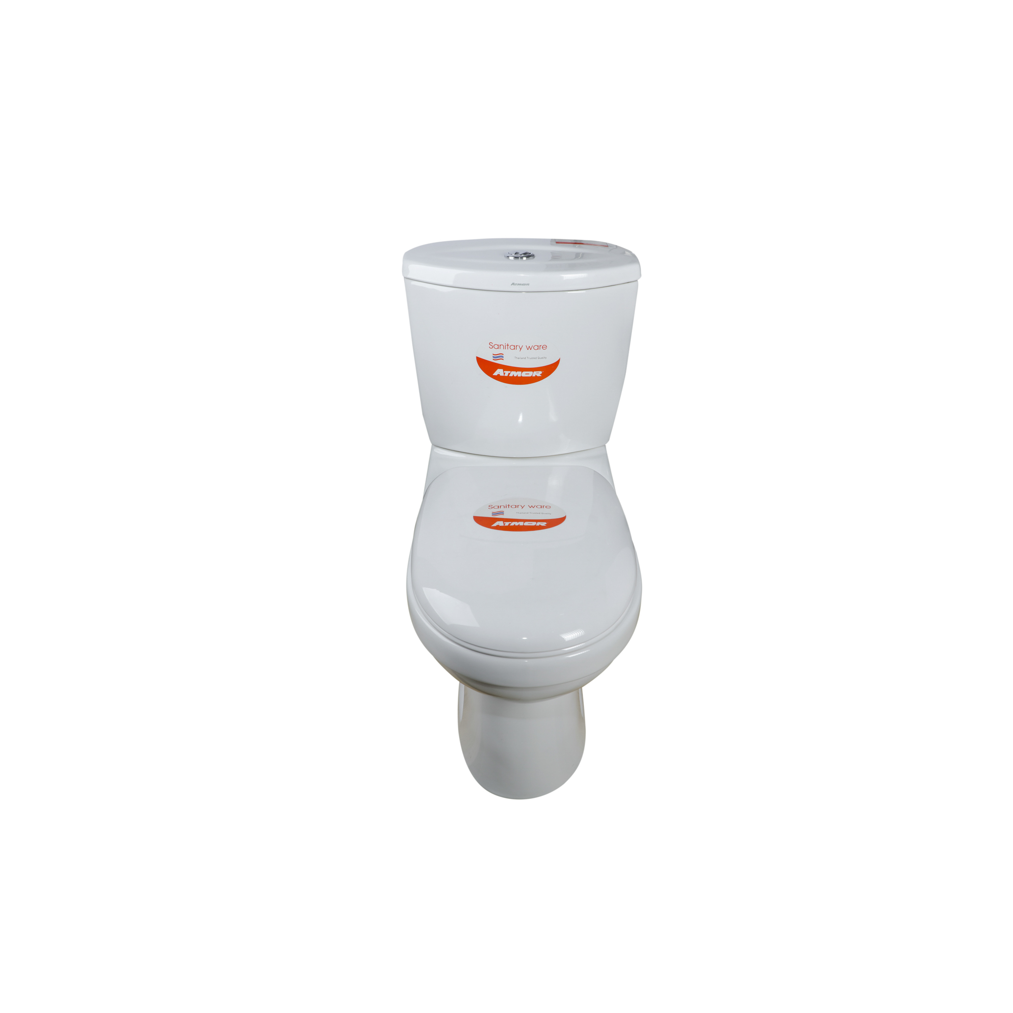 Bồn cầu 2 khối ATMOR AT2032 nắp êm xả nhấn - 4