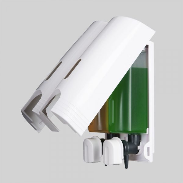 Hộp nhấn xà phòng đôi 400mlx2 ATMOR DH-800-2 (DH8002) - 6