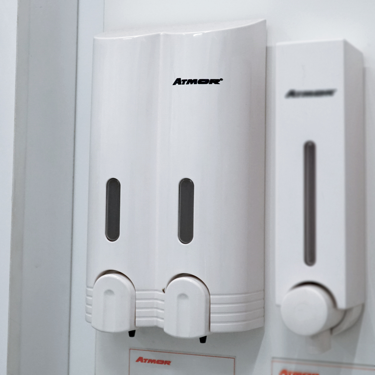 Hộp nhấn xà phòng đôi 400mlx2 ATMOR DH-800-2 (DH8002) - 2