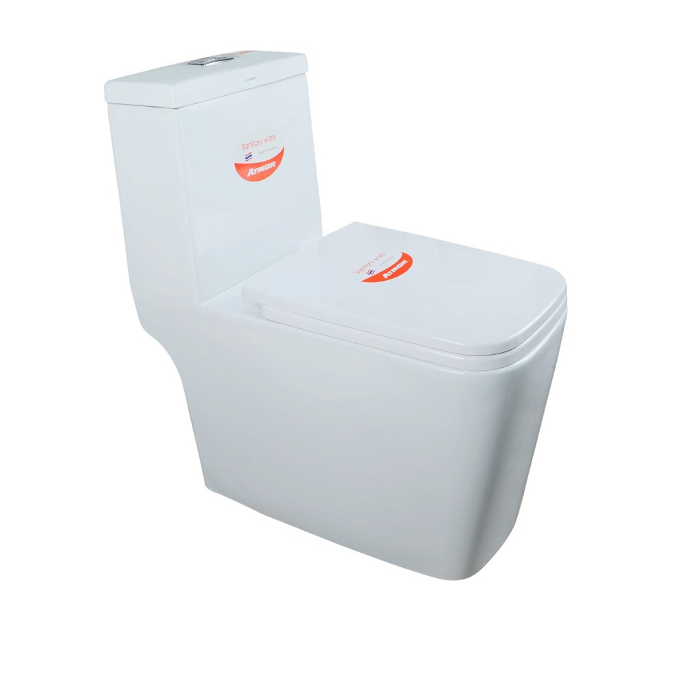 Bồn cầu 1 khối ATMOR AT1620 nắp êm xả nhấn - 4