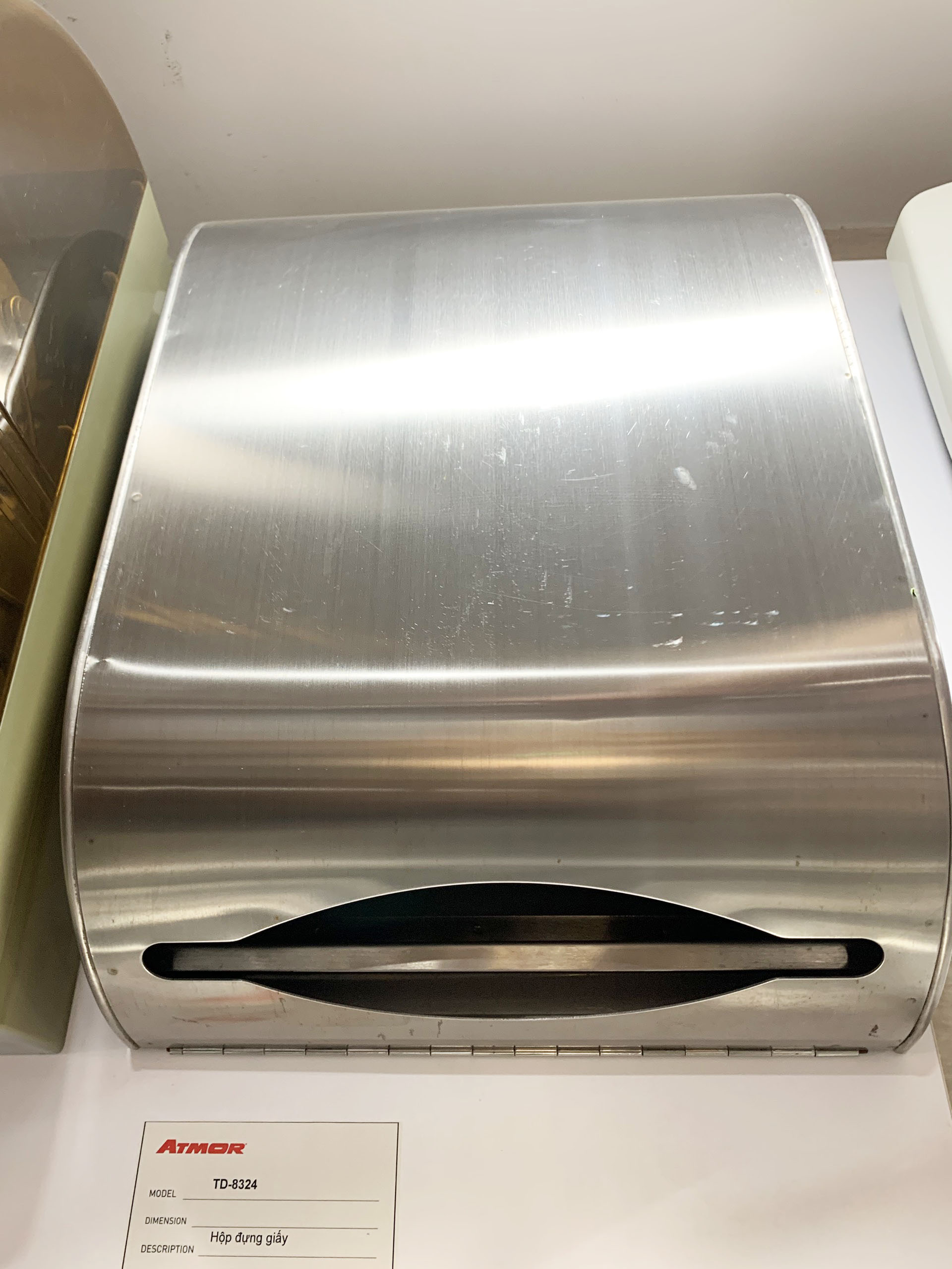 Hộp giấy vệ sinh inox 304 ATMOR TD-8324 (TD8324) - 3