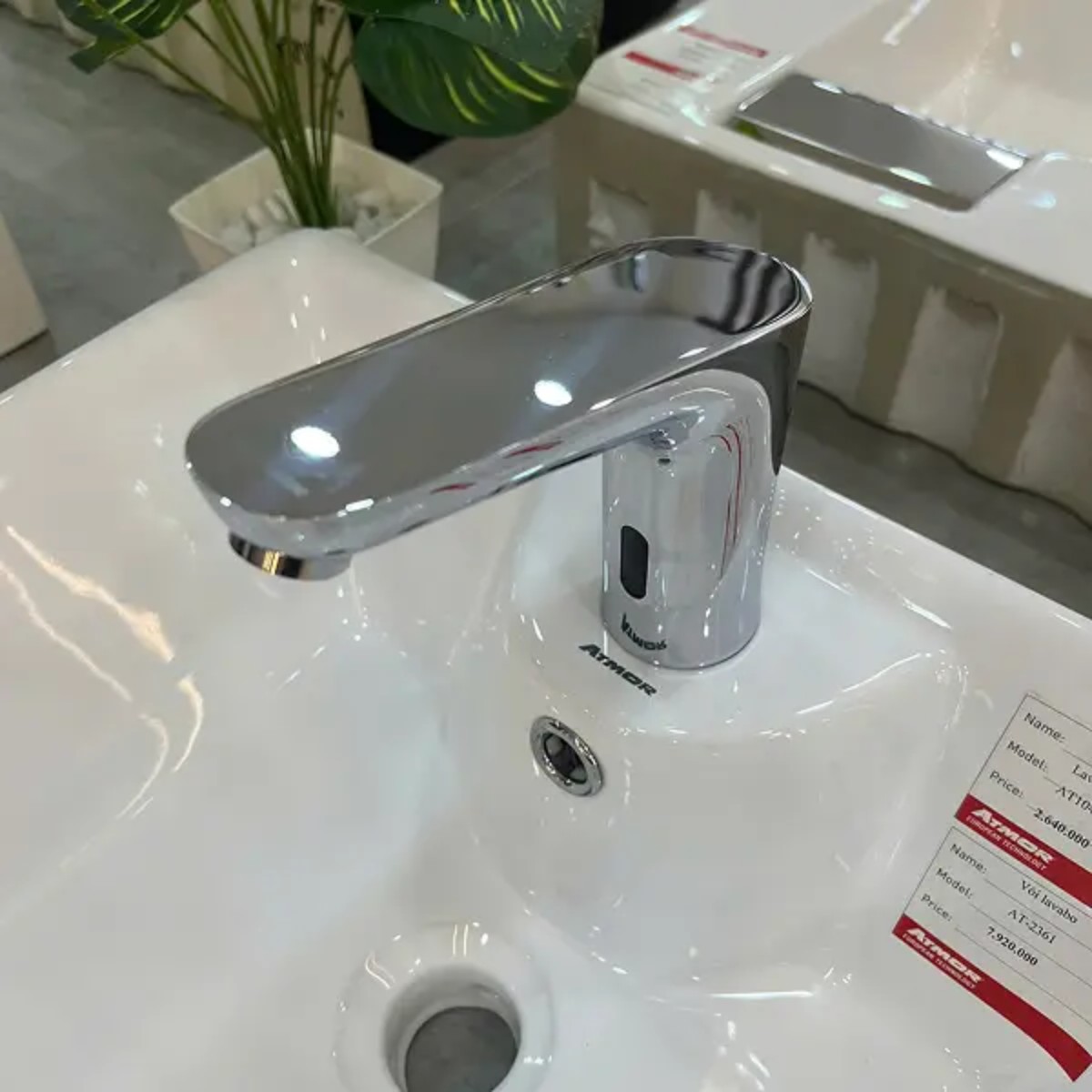 Vòi lavabo cảm ứng ATMOR AT-2361(AC/DC) - 6