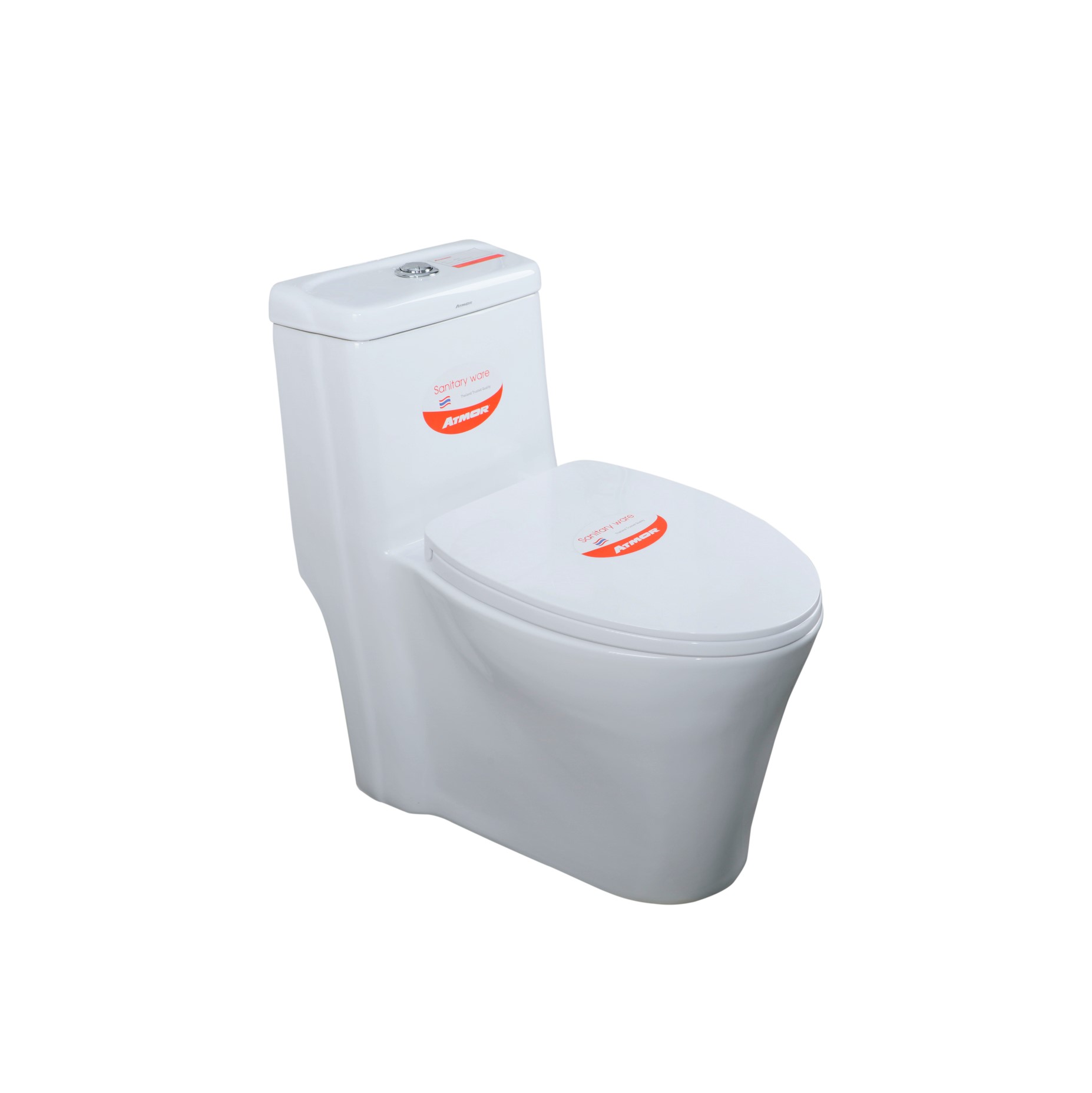 Bồn cầu 1 khối ATMOR AT1177 nắp êm