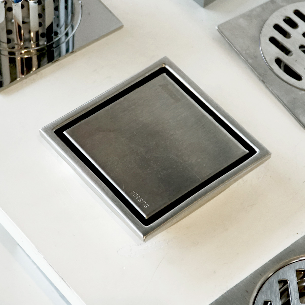 Phễu thoát sàn 10x10cm Ø90 ATMOR AH087-1 (AH0871) - 4