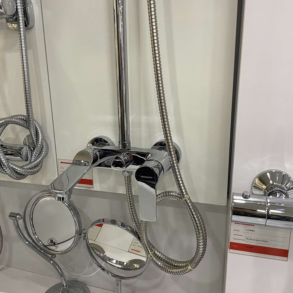 Bộ vòi sen cây nóng lạnh ATMOR AT4382 - 5