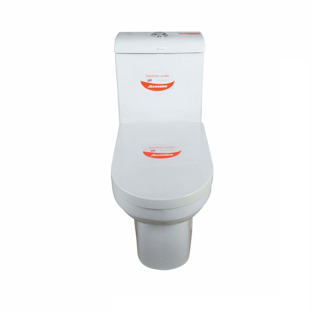 Bồn cầu 1 khối ATMOR AT1084S nắp êm xả nhấn - 4