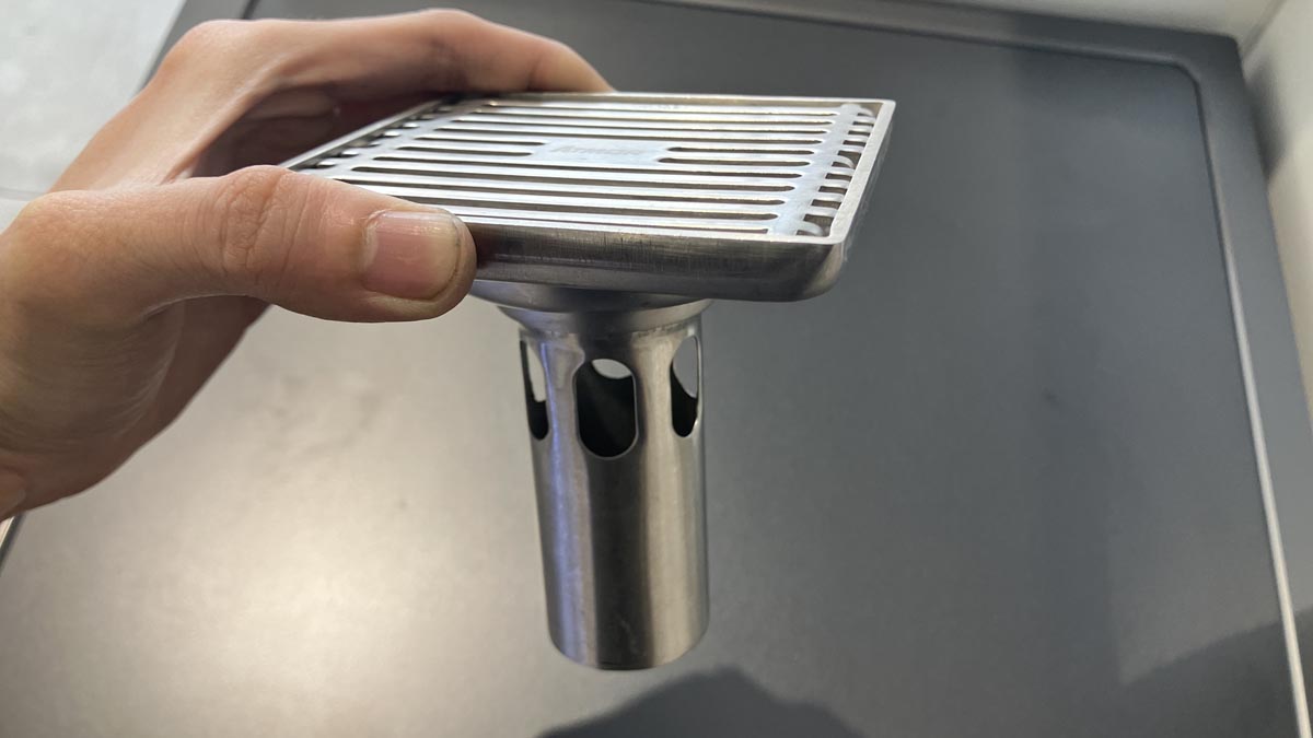 Phễu thoát sàn inox 10x10cm Ø60 ATMOR AH021 - 3