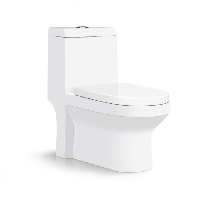 Bồn cầu 1 khối ATMOR AT1084S nắp êm xả nhấn