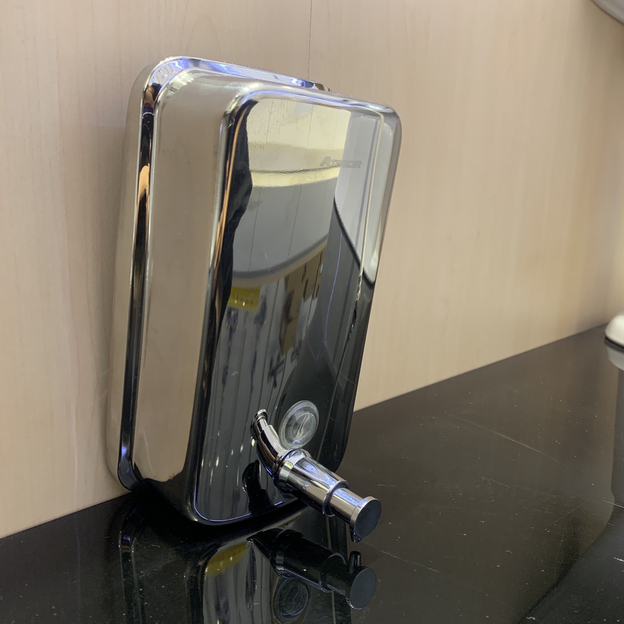 Hộp nhấn xà phòng inox 1000ml ATMOR 8077 - 3