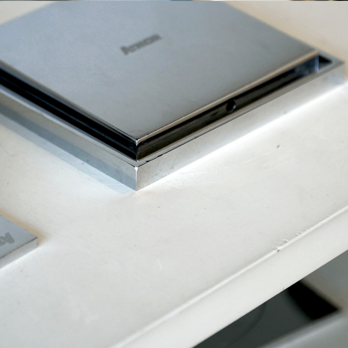 Phễu thoát sàn đồng mạ chrome 10x10cm ATMOR AH051 - 5
