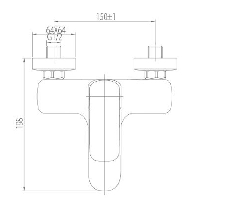 Bộ vòi sen tắm nóng lạnh Ivy ATMOR AT91241 - 2