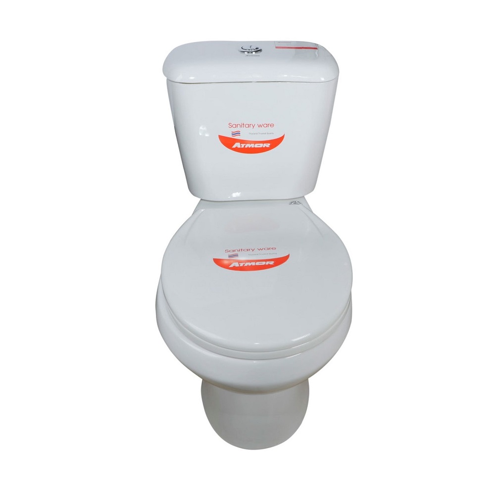 Bồn cầu 2 khối ATMOR AT2112 nắp êm xả nhấn - 2