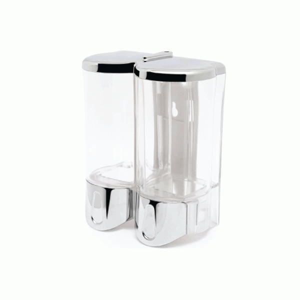 Hộp nhấn xà phòng đôi 500mlx2 ATMOR DH-SBD-102CP (DHSBD102CP)