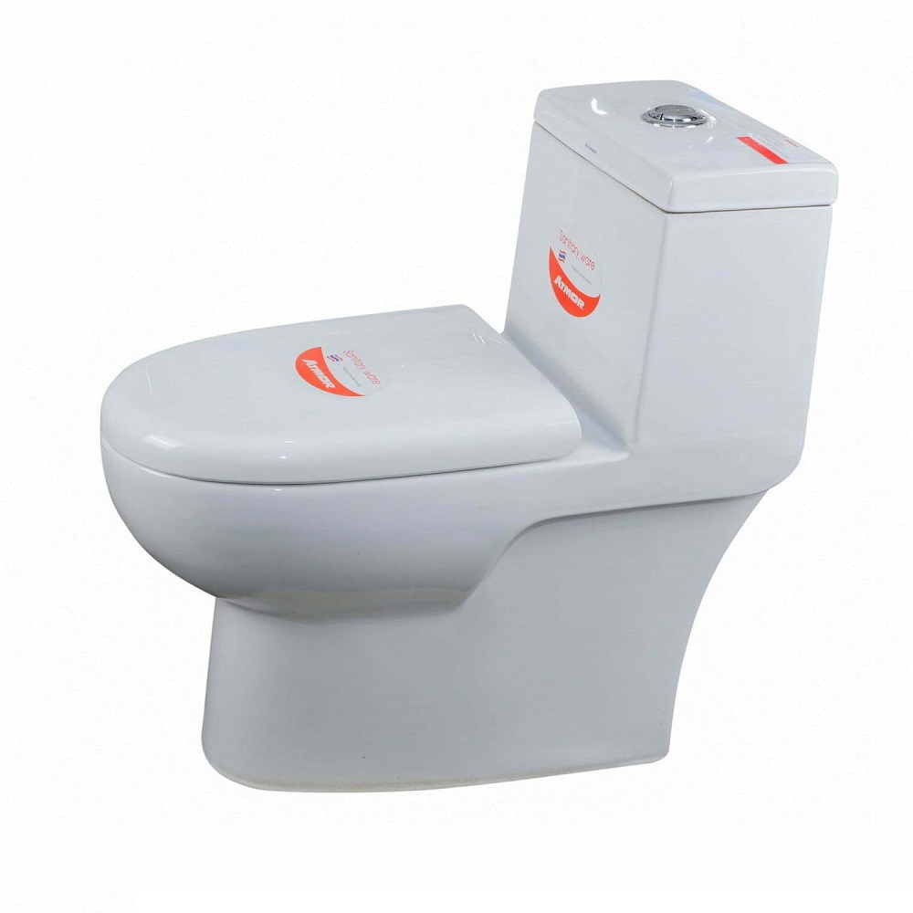 Bồn cầu 1 khối ATMOR AT518 nắp êm xả nhấn - 5