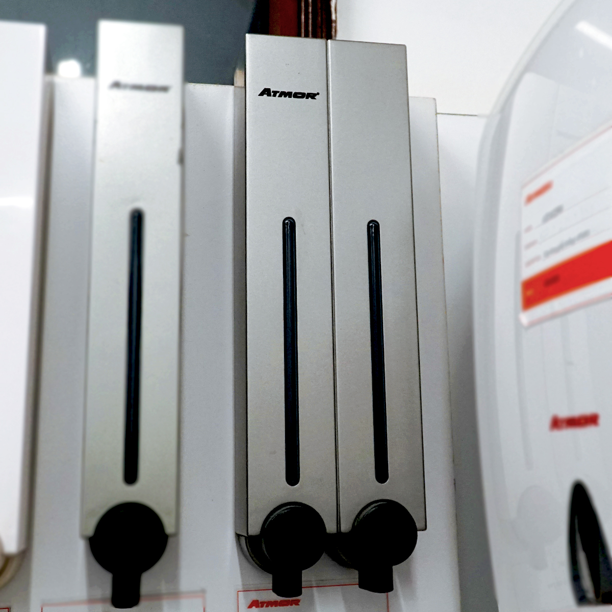 Hộp nhấn xà phòng đôi 500mlx2 ATMOR DH-700-2VP (DH7002VP) - 3