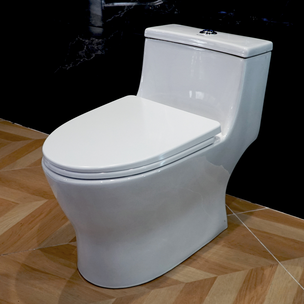 Bồn cầu 1 khối ATMOR AT8867 nắp êm xả nhấn tiết kiệm nước - 5