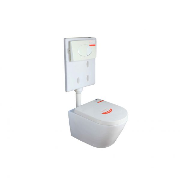 Bộ bồn cầu treo tường ATMOR AT2155W+AT200-G2 - 3